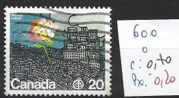 CANADA 600 Oblitéré Côte 0.70 € - Used Stamps