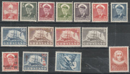 DANEMARK. GROENLAND. Lot De 15 Timbres Neufs Sans Charnière YT N° 6, 19/23A, 25/27, 30/33. TB. Voir Le Scan - Collections, Lots & Séries