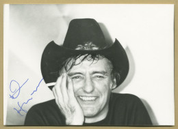 Dennis Hopper (1936-2010) - Rare In Person Signed Press Photo - Cannes 1980 - Acteurs & Comédiens