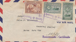 LETTERA 1949 DA VENEZUELA PER ITALIA TIMBRI ARRIVO (Z1583 - Venezuela