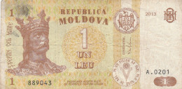 BANCONOTA MOLDOVA 1 LEU VF (Z1522 - Moldawien (Moldau)