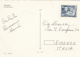 CARTOLINA UNGHERIA AFFRANCATA OMESSO TIMBRO UNGHERIA BUDAPEST (Z2348 - Storia Postale