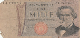 BANCONOTA ITALIA 1000 LIRE VERDI VF (Z1506 - 1.000 Lire