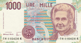 BANCONOTA ITALIA 1000 LIRE MONTESSORI -XF (Z1514 - 1000 Liras