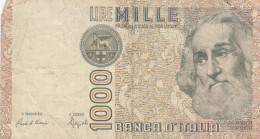 BANCONOTA ITALIA 1000 LIRE MARCO POLO VF (Z1507 - 1.000 Lire