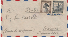 LETTERA 1947 DA CONGO BELGA DIRETTA ITALIA TIMBRO LUKOLELA VENEZIA (Z762 - Covers & Documents