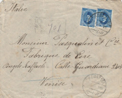 LETTERA 1927 DA EGITTO PER ITALIA TIMBRO ABASSIA VENEZIA (Z736 - Brieven En Documenten