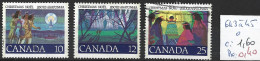 CANADA 643 à 45 Oblitérés Côte 1.60 € - Used Stamps