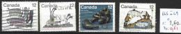 CANADA 646 à 49 Oblitérés Côte 2.60 € - Used Stamps