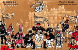 CPA Monaco Monte Carlo Satirique Caricature Anti Jeu Albert 1er Casino Non Circulé Pot De Chambre Chine Russie - Monte-Carlo