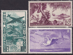 Martinique 1947 Sc C10-2 Yt PA13-5 Air Post Set MH* - Aéreo