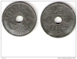 Denmark  25 Ore 1942  Km 823.2a, Xf !!!!!!!!catalog Val. 2016=17,5$ - Danemark