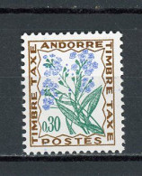 ANDORRE FR -  TIMBRE TAXE -  N° Yvert 50** - Ungebraucht