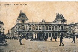 BRUXELLES  LA GARE DU NORD         2 SCANS - Transport (rail) - Stations