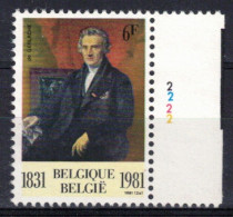 BELGIQUE          Planche N° 2          N° 2001 ** Neuf Sans Charnière - 1981-1990