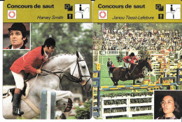 GF2057 - FICHES EDITION RENCONTRE - HARVEY SMITH - JANOU TISSOT LEFEBVRE - PIERO D'INZEO - ALWIN SCHOCKEMOELE - Equitation