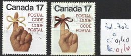 CANADA 701-02 Oblitérés Côte 0.40 € - Used Stamps