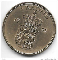 *denmark  1 Krone 1953  Km 837.1   Unc !!!!! Catalog Val 42,00$ - Danemark