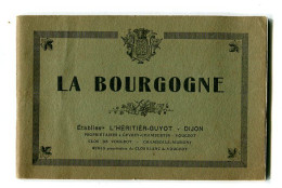 Petit Livre  20 Feuilles : La Bourgogne Avec Coulanges,Meursault,Givry, Chablis, Brouilly Et Romanèche Thorins - Bourgogne