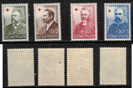 POLITICS PRESIDENTS  PRÄSIDENTEN FINLAND FINNLAND FINLANDE 1956  MH(*)  MI 468-471 SC B138-B141 YT YV 448-451 - Unused Stamps
