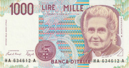 ITALIA LIRE 1000 MONTESSORI UNC (ZK1772 - 1000 Liras