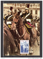 " LA GARDE REPUBLICAINE / CHEVAL" Sur  Carte Maximum N° YT 2115. Parfait état. CM à Saisir !!! - Militaria