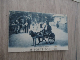 CPA  Le Tour Du Monde En  Attelage De Chiens  Cul De Jatte - Personalità Sportive