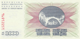 BANCONOTA 10000 DINARI BOSNIA ERZEGOVINA VF (ZX1535 - Bosnia And Herzegovina