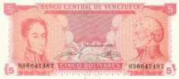 BANCONOTA VENEZUELA 5 UNC (ZX1524 - Venezuela