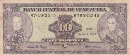 BANCONOTA VENEZUELA 10 VF (ZX1525 - Venezuela