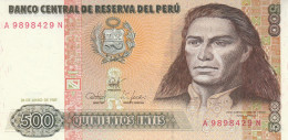 BANCONOTA PERU 500 INTIS UNC (ZX1520 - Perù