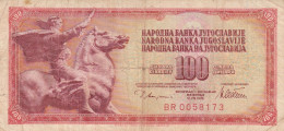 BANCONOTA 100 DINARA JUGOSLAVIA VF (ZX1508 - Yougoslavie