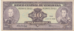 BANCONOTA  10 VENEZUELA VF (ZX1627 - Venezuela