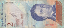 BANCONOTA  VENEZUELA 2 VF (ZX1590 - Venezuela