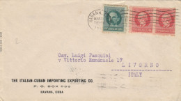 LETTERA 1922 ITALIAN-CUBAN IMPORT EXP TIMBRO HABANA (ZX236 - Lettres & Documents