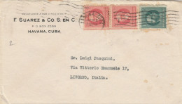 LETTERA CIRCA 1922 F.SUAREZ-CUBA TIMBRO HABANA (ZX239 - Cartas & Documentos