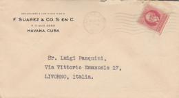 LETTERA 1921 F.SUAREZ-CUBA TIMBRO HABANA (ZX226 - Briefe U. Dokumente