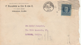 LETTERA 1925 F.SUAREZ-CUBA TIMBRO HABANA (ZX216 - Storia Postale