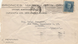 LETTERA 1924 BRONCES MARMOLESCUBA TIMBRO HABANA (ZX212 - Cartas & Documentos