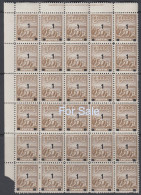 #39 Great Britain Lundy Island Puffin Stamp 1969 1p On 9p Black Overprint Full Pane #161 Retirment Sale Price Slashed! - Emisiones Locales