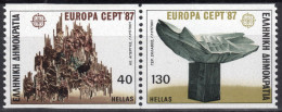 Greece 1987 Europa CEPT (**)  Mi 1651C-52C - Paar  €7,-; Y&T 1634-35 - €6,50 - 1987