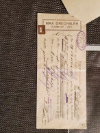 1925 Mit Marken Aus Der Schweiz Und Deutschland - Chèques & Chèques De Voyage