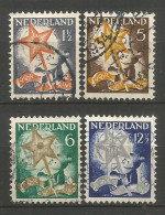 HOLANDA YVERT NUM. 259/262 SERIE COMPLETA USADA - Gebruikt