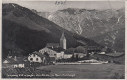 E398) LEOGANG Gegen Steinerne Meer - Salzburg - Alte FOTO AK - Kirche Häuser ALT ! - Leogang