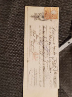 1925 Mit Marken Aus Der Schweiz Und Protestbrief - Chèques & Chèques De Voyage