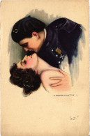 PC ARTIST SIGNED, NANNI, SOLDIER AND LADY, Vintage Postcard (b50921) - Nanni