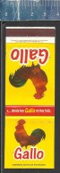 GALLO ( COQ ROOSTER HAAN HAHN ) - OLD MATCHCOVER MADE IN GUATEMALA - Boites D'allumettes - Etiquettes