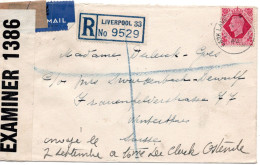 73279 - Grossbritannien - 1942 - 8d KGVI EF A R-LpBf M Brit Zensur LARK LANE -> WINTERTHUR (Schweiz) - Cartas & Documentos