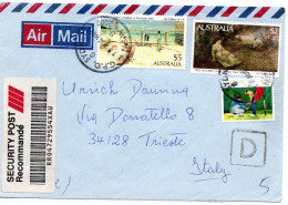 73286 - Australien - 1989 - $5 Kunstgalerie MiF A R-LpBf SYDNEY -> TRIESTE (Italien) - Briefe U. Dokumente