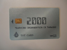 THAILAND   USED  CARDS   TOT CHIPS ANNIVERSARIES  2000 - Thaïland